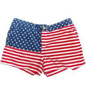 Chubbies Miss Mericas Shorts Patriotic Made in USA Flag Casual Summer Size 10